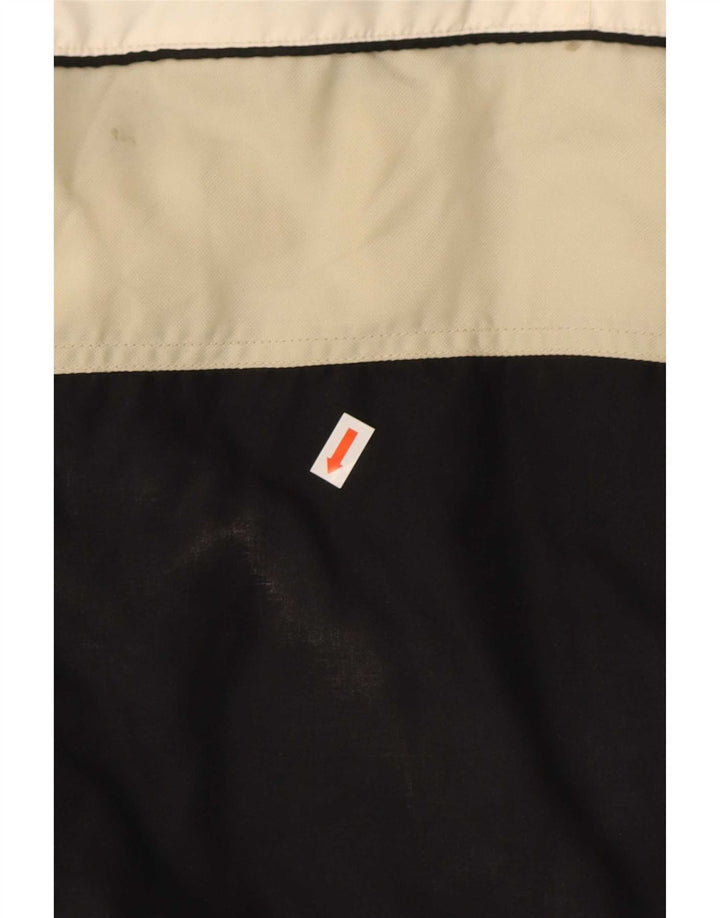 Vintage Mens Ski Jacket IT 48 Medium Black Colourblock Polyester