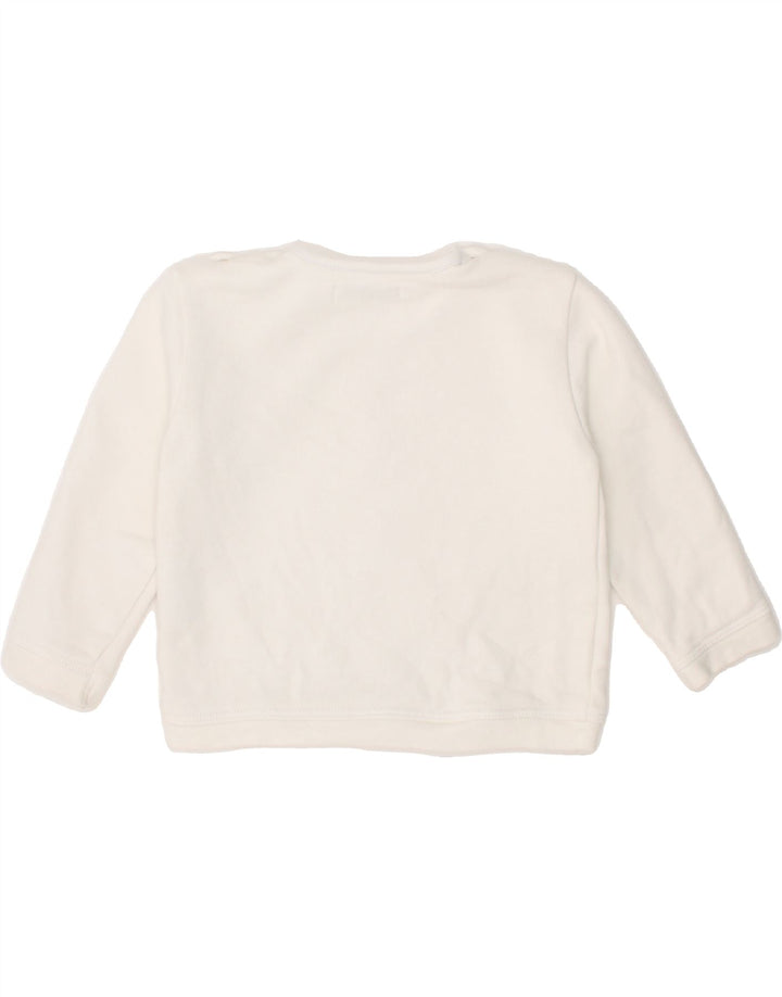 TRUSSARDI Baby Girls Graphic Sweatshirt Jumper 6-9 Months White Cotton Vintage Trussardi and Second-Hand Trussardi from Messina Hembry 