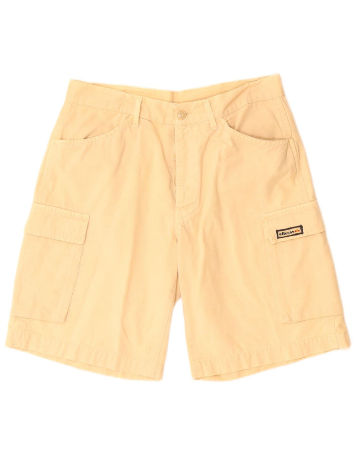 Ellesse Mens Cargo Shorts W40 XL Beige Cotton