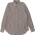 UNGARO Mens Shirt Size 45 18 2XL Grey Striped Vintage Ungaro and Second-Hand Ungaro from Messina Hembry 