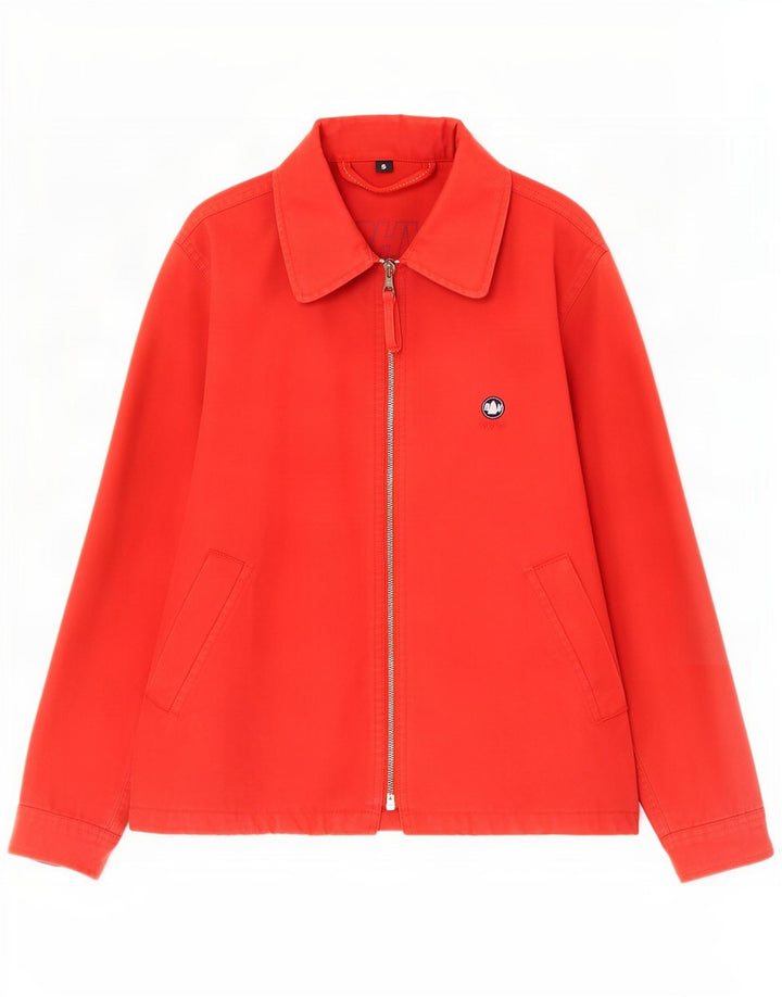 Murphy & Nye Womens Oversized Bomber Jacket UK 10 Small Red Cotton