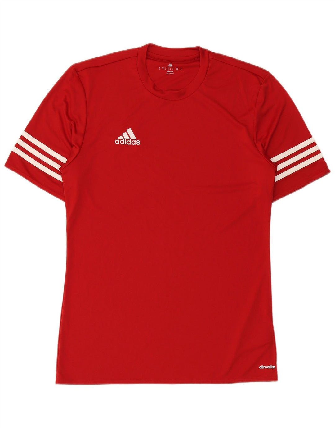 ADIDAS Mens Climalite T-Shirt Top Small Red Polyester