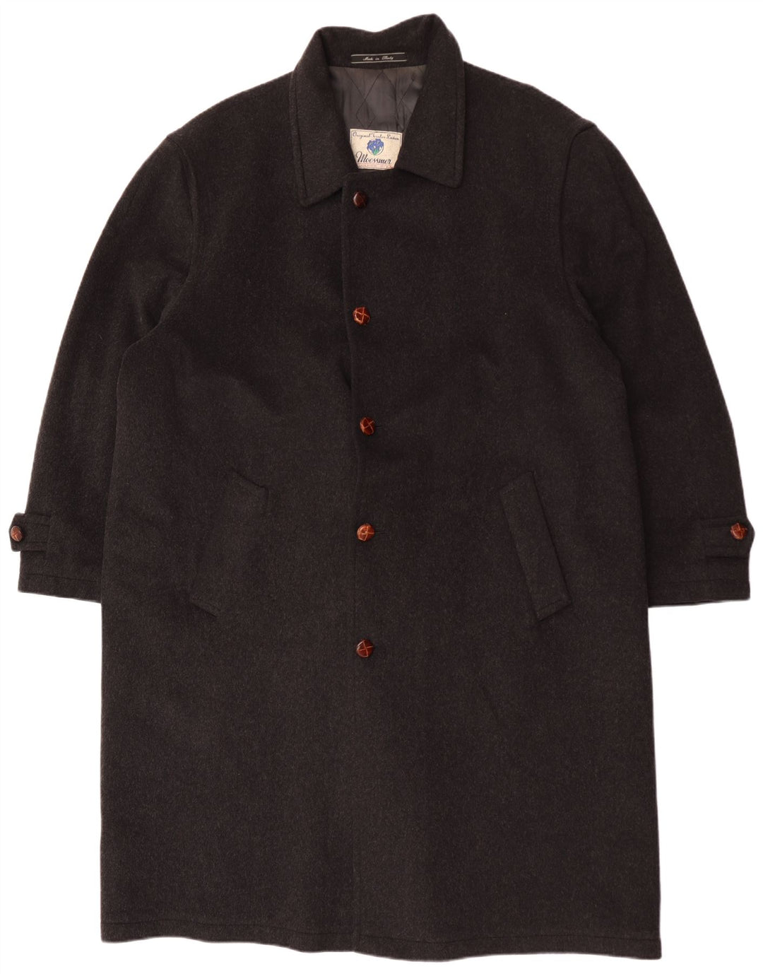 Moessmer Mens Overcoat IT 56 3XL Grey Wool