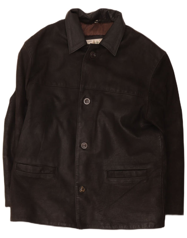Vintage Mens Leather Jacket UK 40 Large Brown