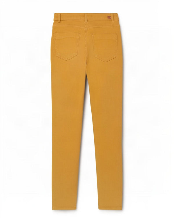 Zara Womens Skinny Jeans EU 34 2XS W24 L28 Yellow Cotton