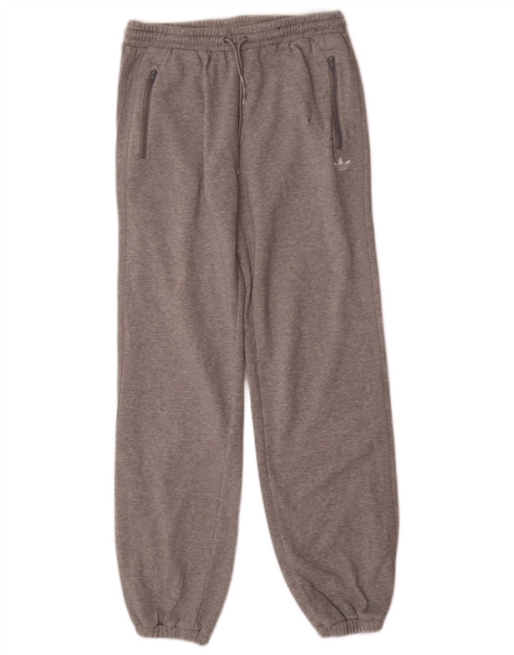 Adidas Womens Tracksuit Trousers Joggers EU 38 Medium  Grey Cotton