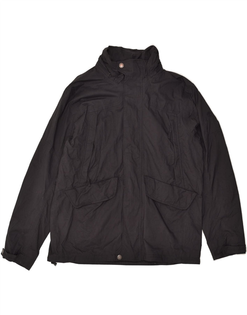 TIMBERLAND Mens Rain Jacket UK 40 Large Black Nylon | Vintage Timberland | Thrift | Second-Hand Timberland | Used Clothing | Messina Hembry 