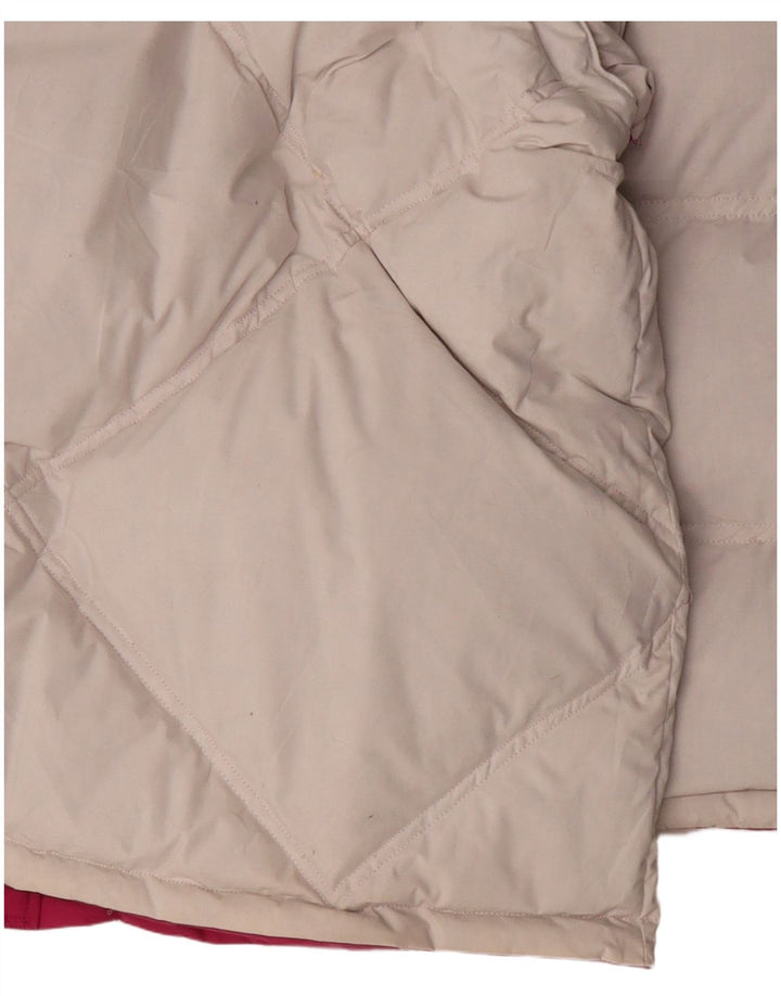 Diadora Mens Hooded Reversible Padded Jacket UK 40 Large Pink Polyester