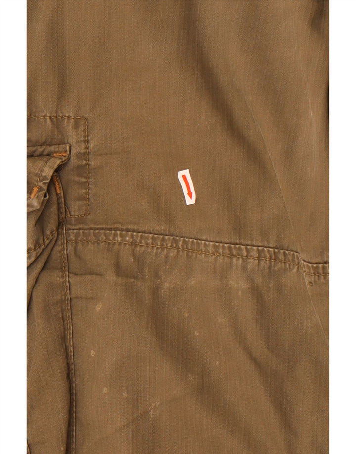 Marlboro Classics Mens Cargo Shorts W38 XL Khaki Cotton
