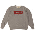 Levi's Mens Graphic Sweatshirt Jumper Medium Grey Flecked
