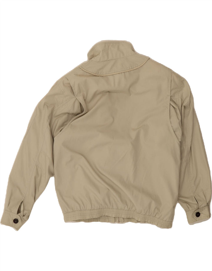 VINTAGE Mens Bomber Jacket UK 42 XL Beige Polyester Vintage Vintage and Second-Hand Vintage from Messina Hembry 