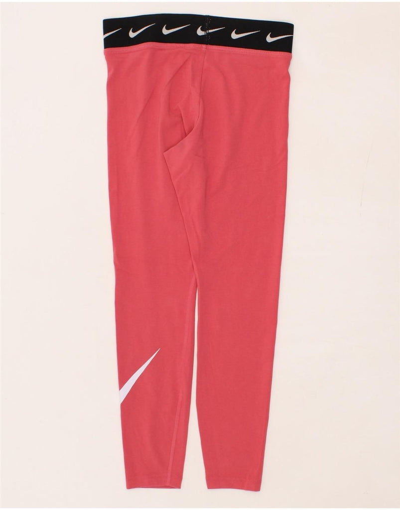 NIKE Womens Graphic Leggings UK 14 Medium  Pink Cotton Vintage Nike and Second-Hand Nike from Messina Hembry 