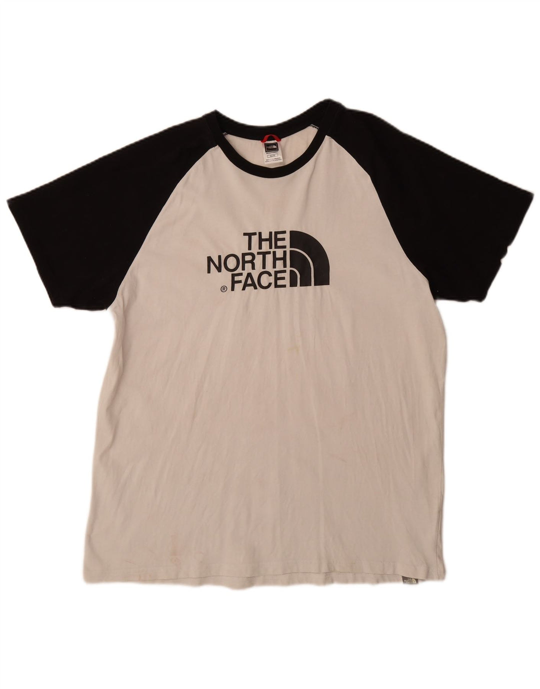 The North Face Mens Graphic T-Shirt Top XL White Colourblock Cotton