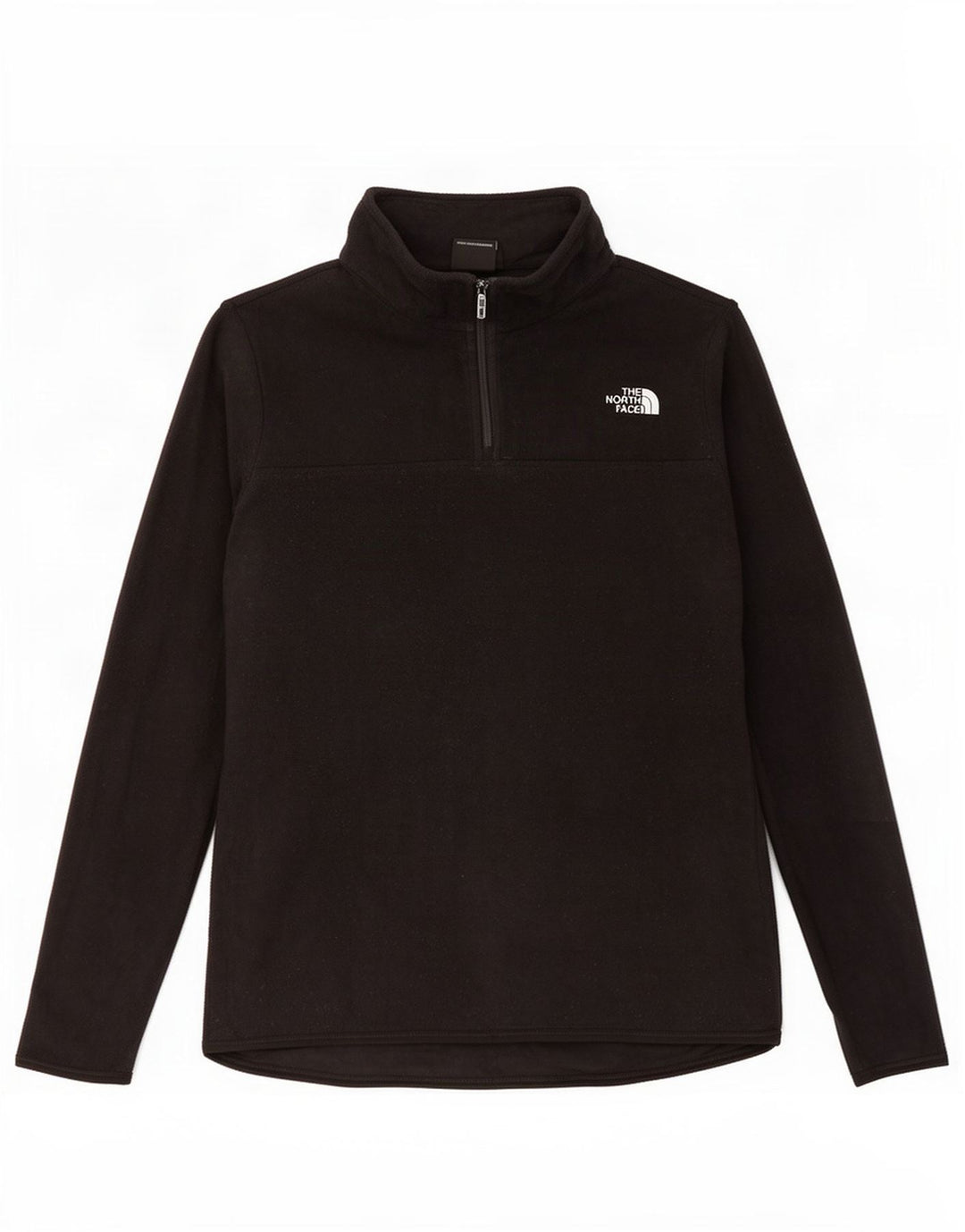 The North Face Womens Zip Neck Fleece Jumper UK 10 Small Black Polyester