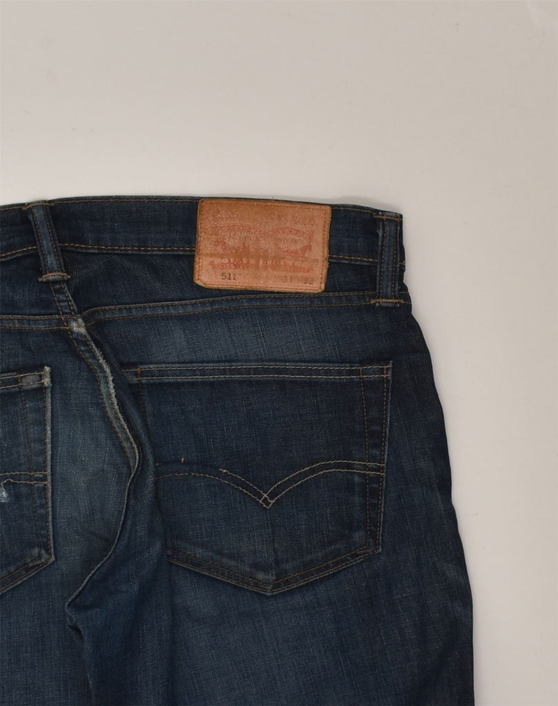 LEVI'S Womens 511 Slim Jeans W31 L32 Blue Cotton | Vintage Levi's | Thrift | Second-Hand Levi's | Used Clothing | Messina Hembry 