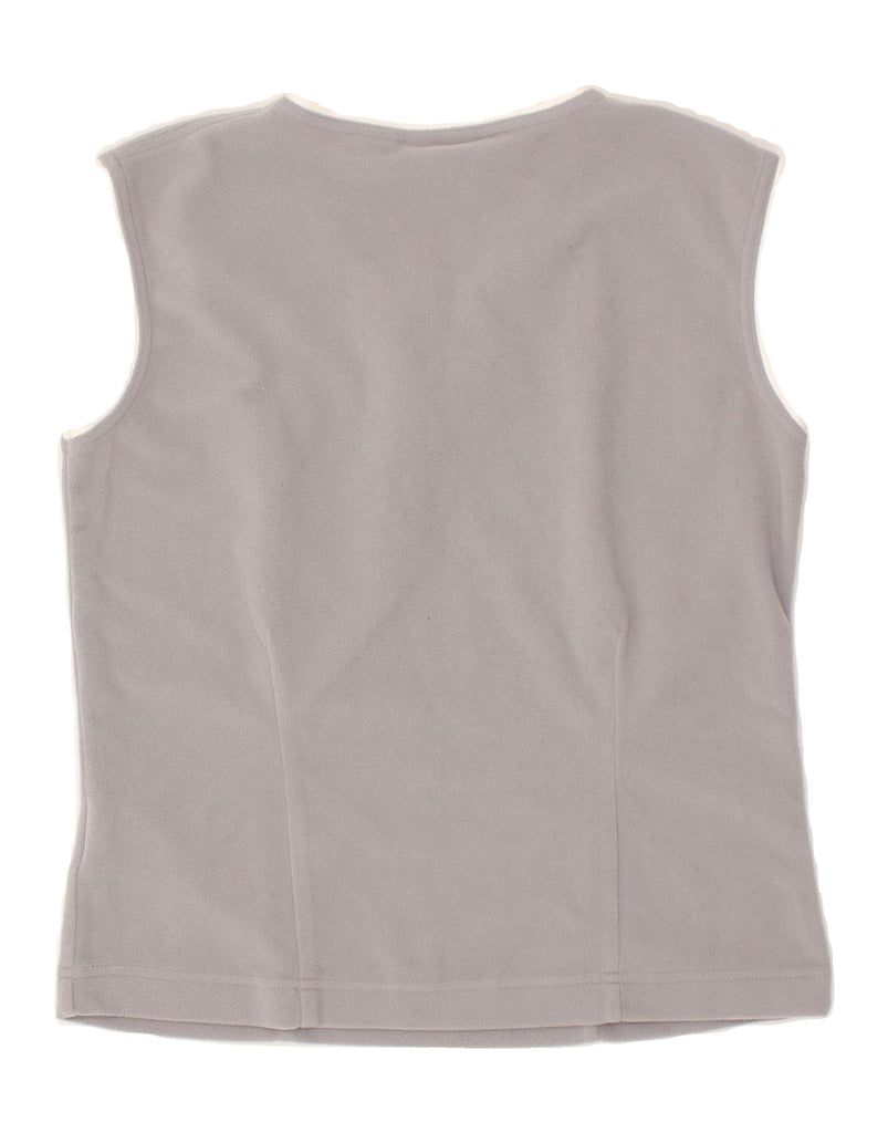 PUMA Womens Fleece Vest Top UK 10 Small Grey Polyester | Vintage Puma | Thrift | Second-Hand Puma | Used Clothing | Messina Hembry 