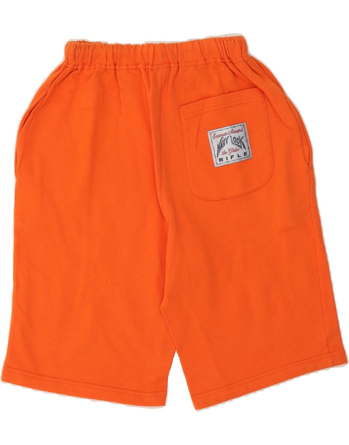 RIFLE Mens Graphic Sport Shorts Medium  Orange Cotton Vintage Rifle and Second-Hand Rifle from Messina Hembry 
