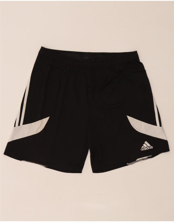 Adidas Mens Climalite Sport Shorts Large  Black Colourblock Polyester