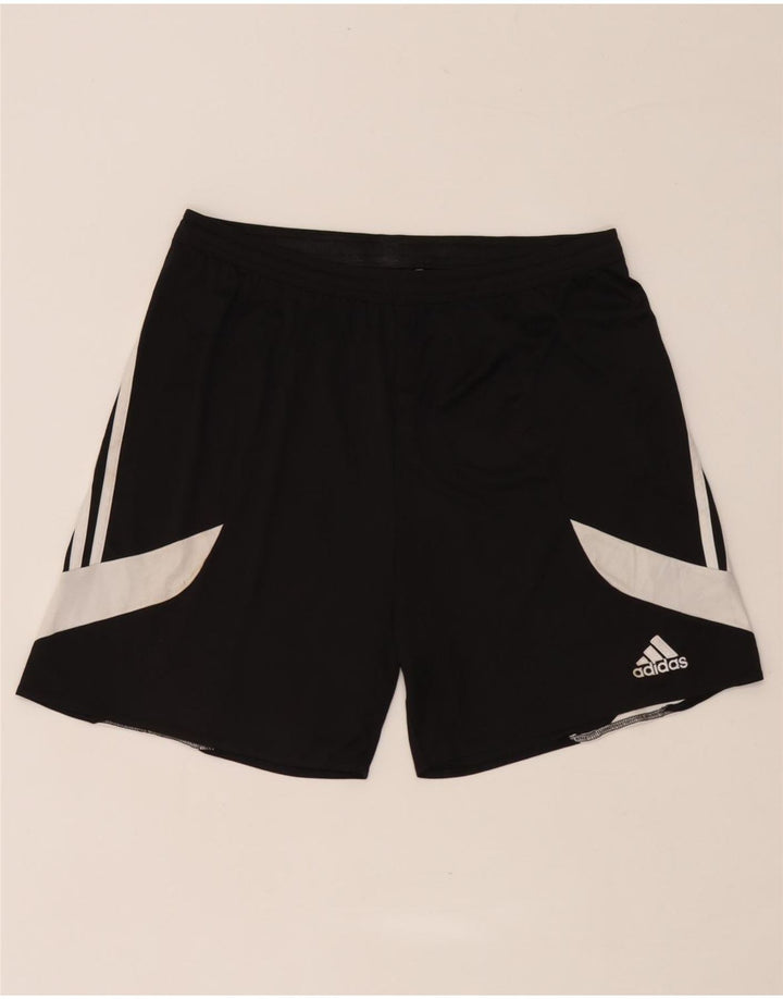 Adidas Mens Climalite Sport Shorts Large  Black Colourblock Polyester