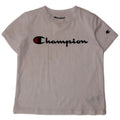 CHAMPION Boys Graphic T-Shirt Top 4-5 Years White Cotton