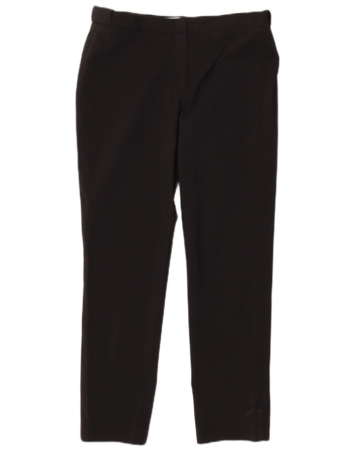 Calvin Klein Womens Slim Chino Trousers US 8 Medium W33 L29 Black Cotton