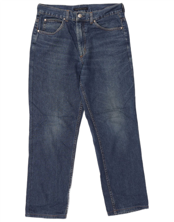 Valentino Mens Straight Jeans W32 L28 Blue