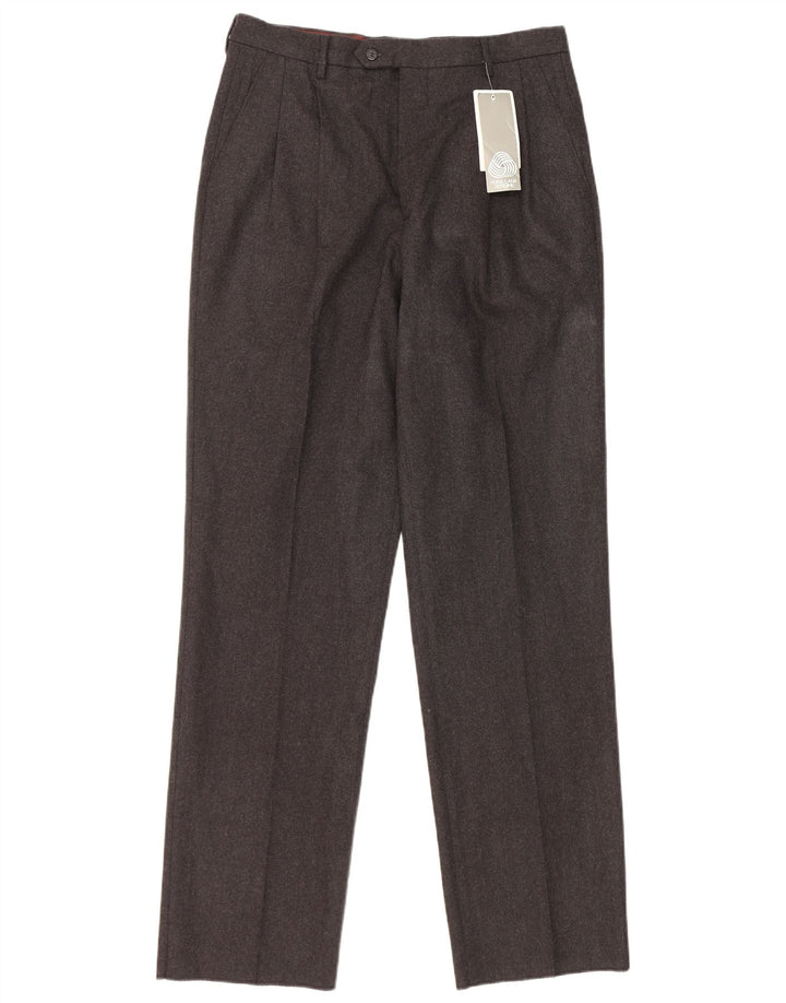 Vintage Mens Pegged Suit Trousers IT 48 Medium W30 L33 Grey Wool