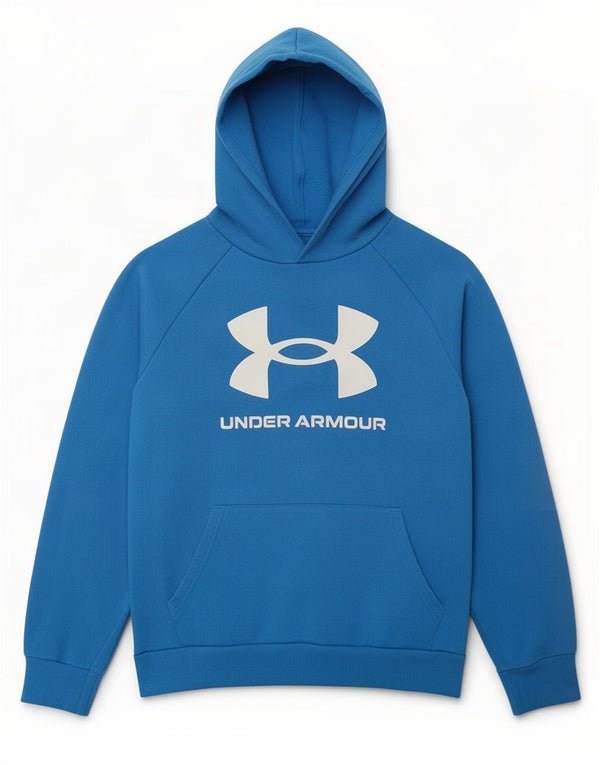 Under Armour Boys Graphic Loose Fit Hoodie Jumper 11-12 Years Large Blue