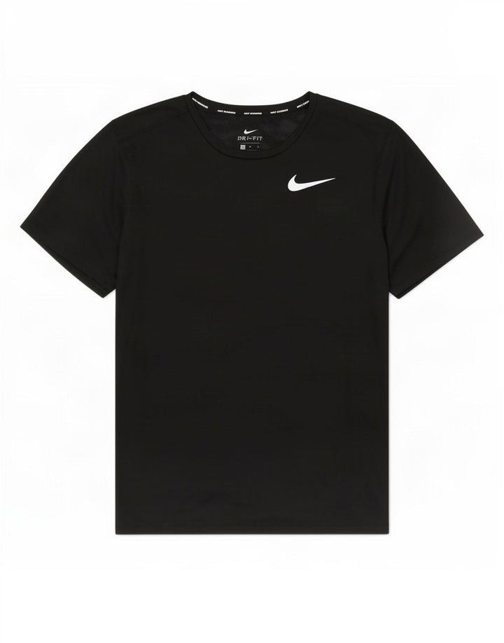 Nike Mens Dri Fit T-Shirt Top Large Black Polyester