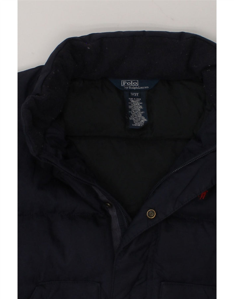 POLO RALPH LAUREN Boys Padded Jacket 2-3 Years Navy Blue Polyester | Vintage Polo Ralph Lauren | Thrift | Second-Hand Polo Ralph Lauren | Used Clothing | Messina Hembry 