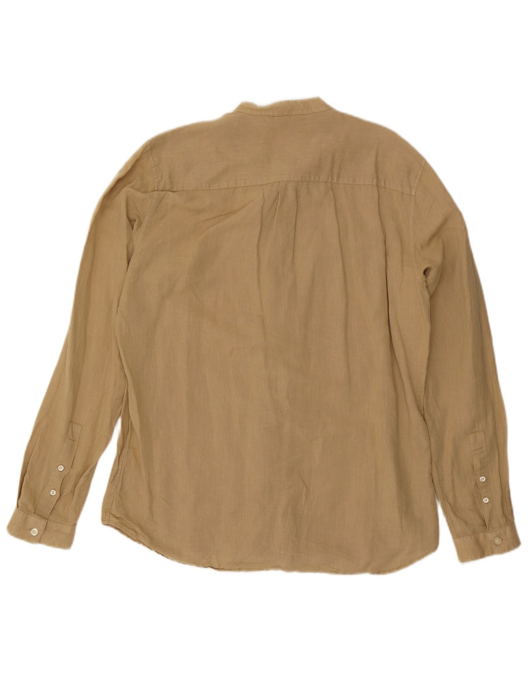 Rifle Mens Shirt Large Beige Linen