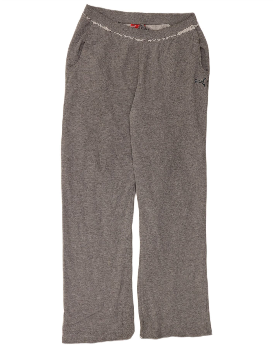 Puma Womens Tracksuit Trousers UK 16 Large  Grey Cotton