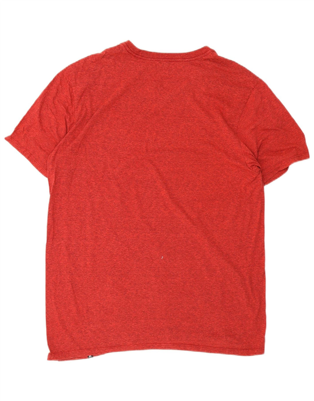 Hurley Mens T-Shirt Top Large Red Flecked Polyester