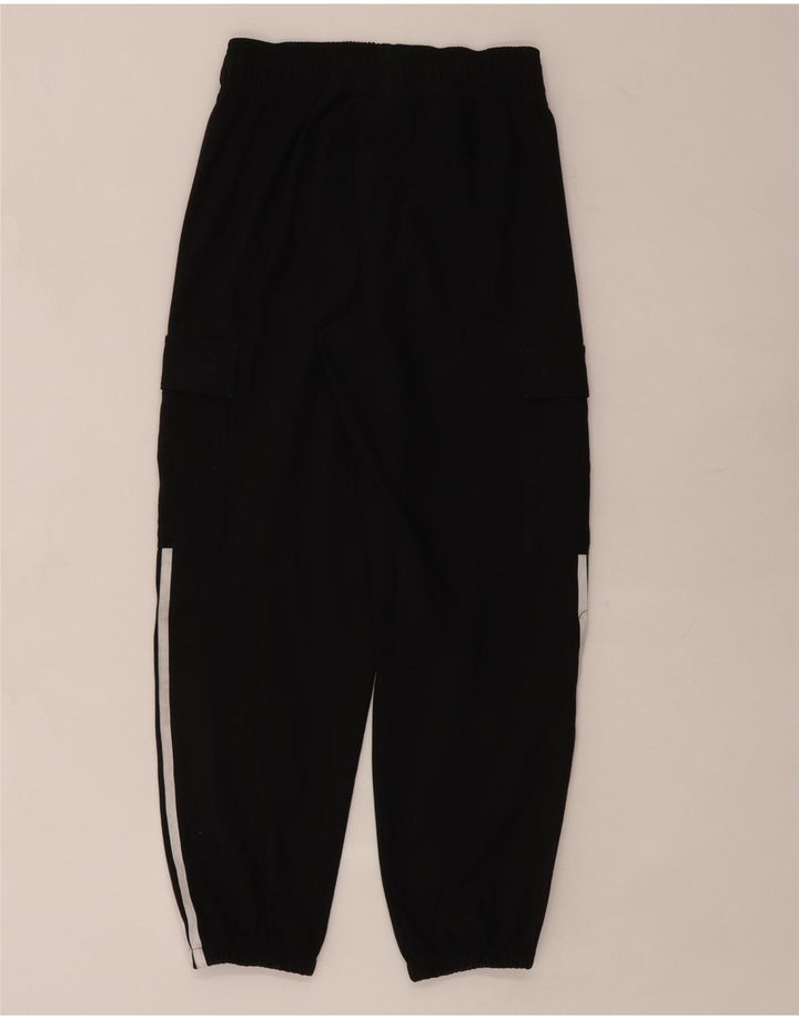 Adidas Boys Cargo Tracksuit Trousers Joggers 11-12 Years  Black Polyester