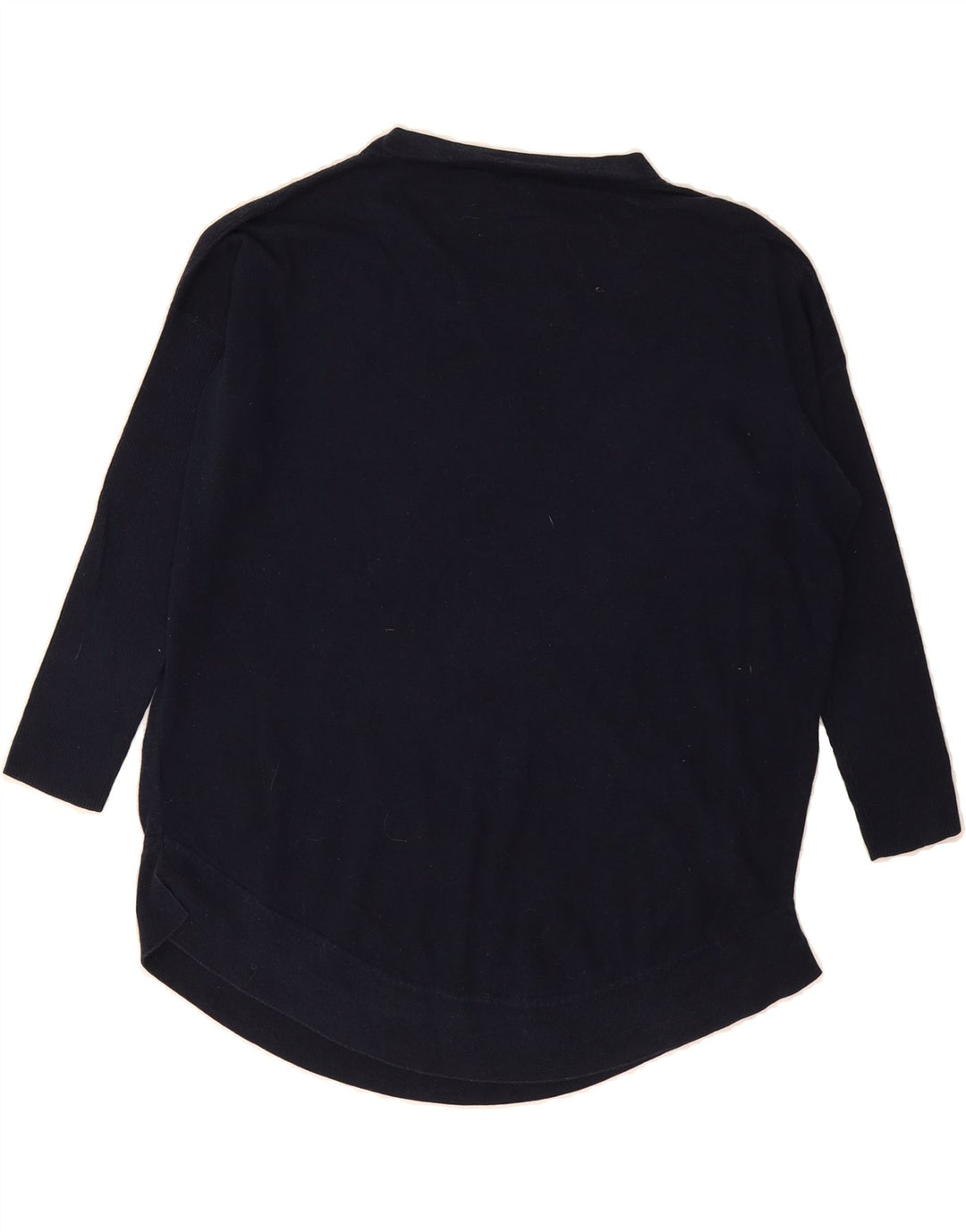 J. CREW Womens Oversized Boat Neck Jumper Sweater UK 10 Small Navy Blue Vintage J. Crew and Second-Hand J. Crew from Messina Hembry 