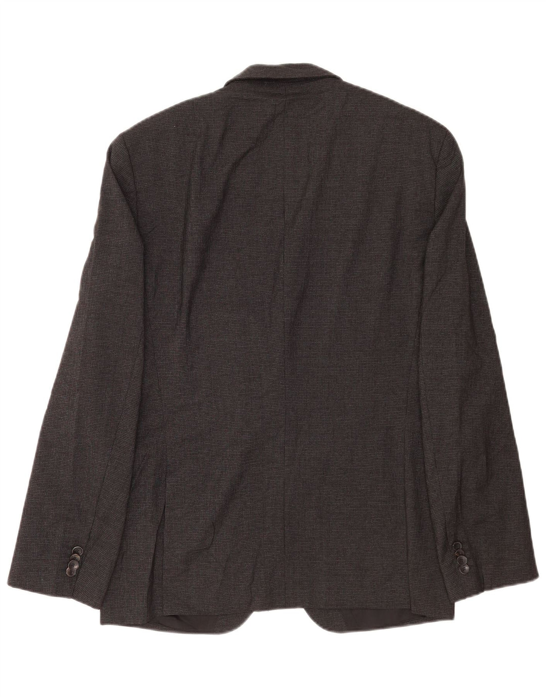 Hugo Boss Mens 2 Button Blazer Jacket EU 52 XL Grey Virgin Wool
