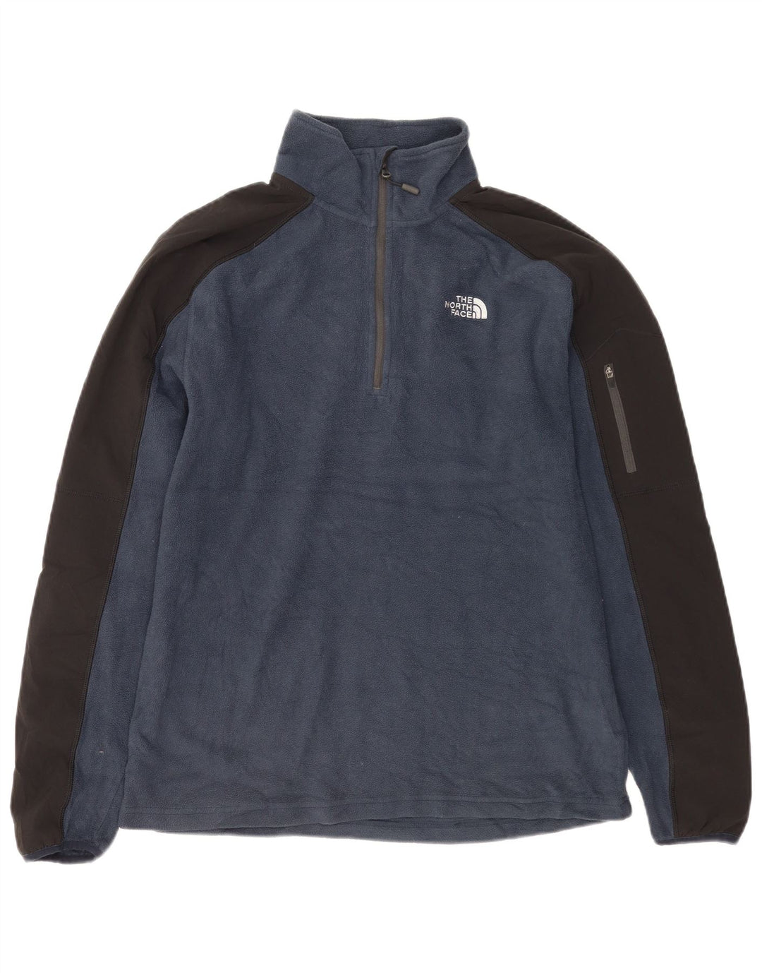 The North Face Mens Polartec Fleece Jumper Medium Navy Blue Polyester