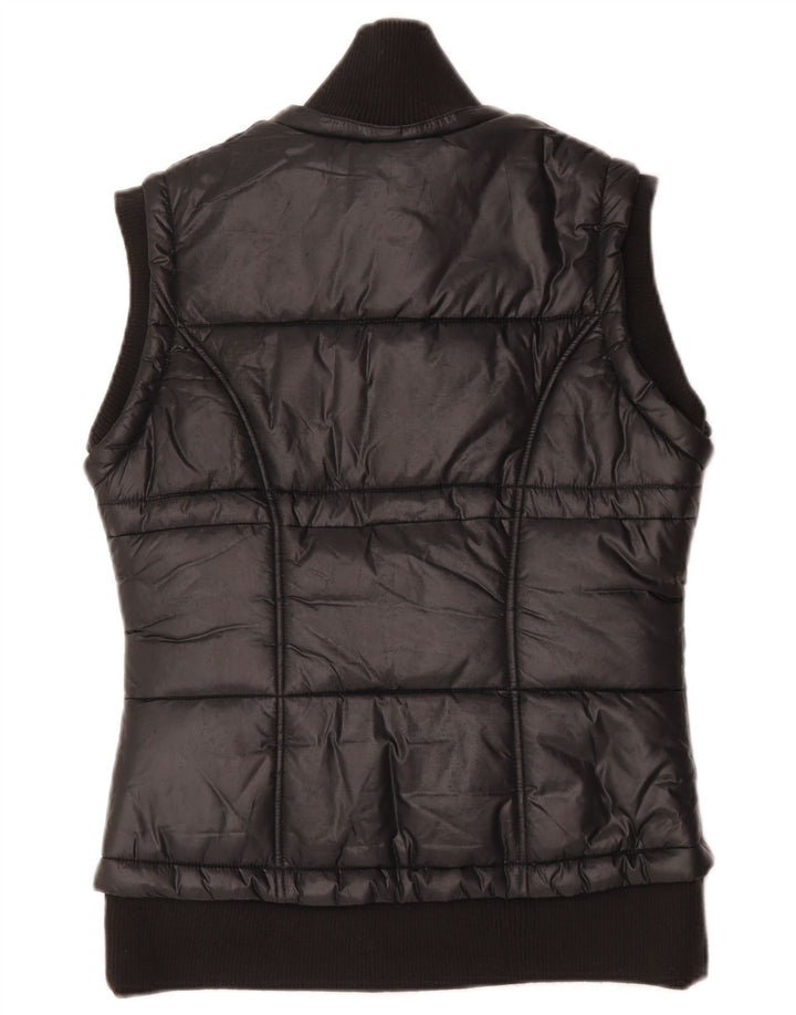 Adidas Womens Padded Gilet IT 44 Medium Black Polyester