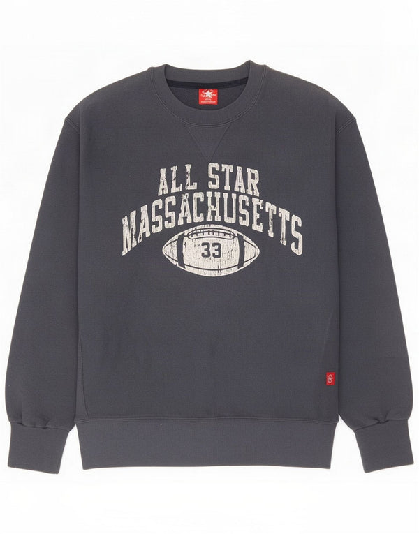Converse Mens Graphic Sweatshirt Jumper Small Navy Blue Cotton