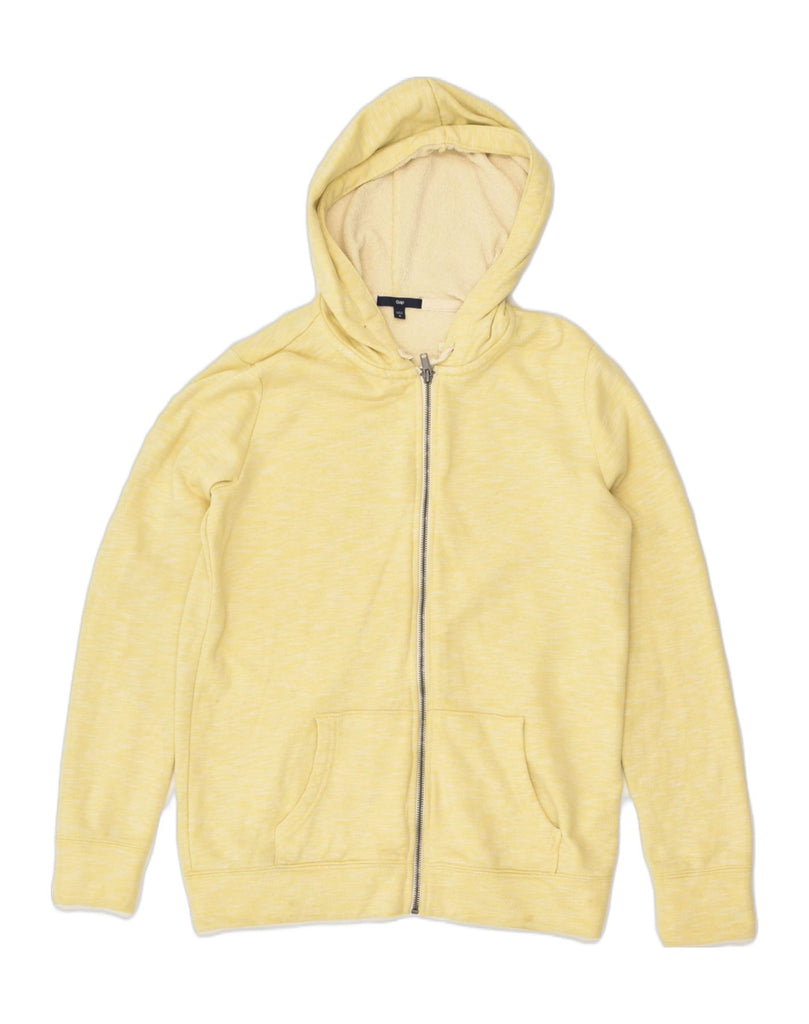 GAP Mens Zip Hoodie Sweater Medium Yellow Cotton | Vintage Gap | Thrift | Second-Hand Gap | Used Clothing | Messina Hembry 