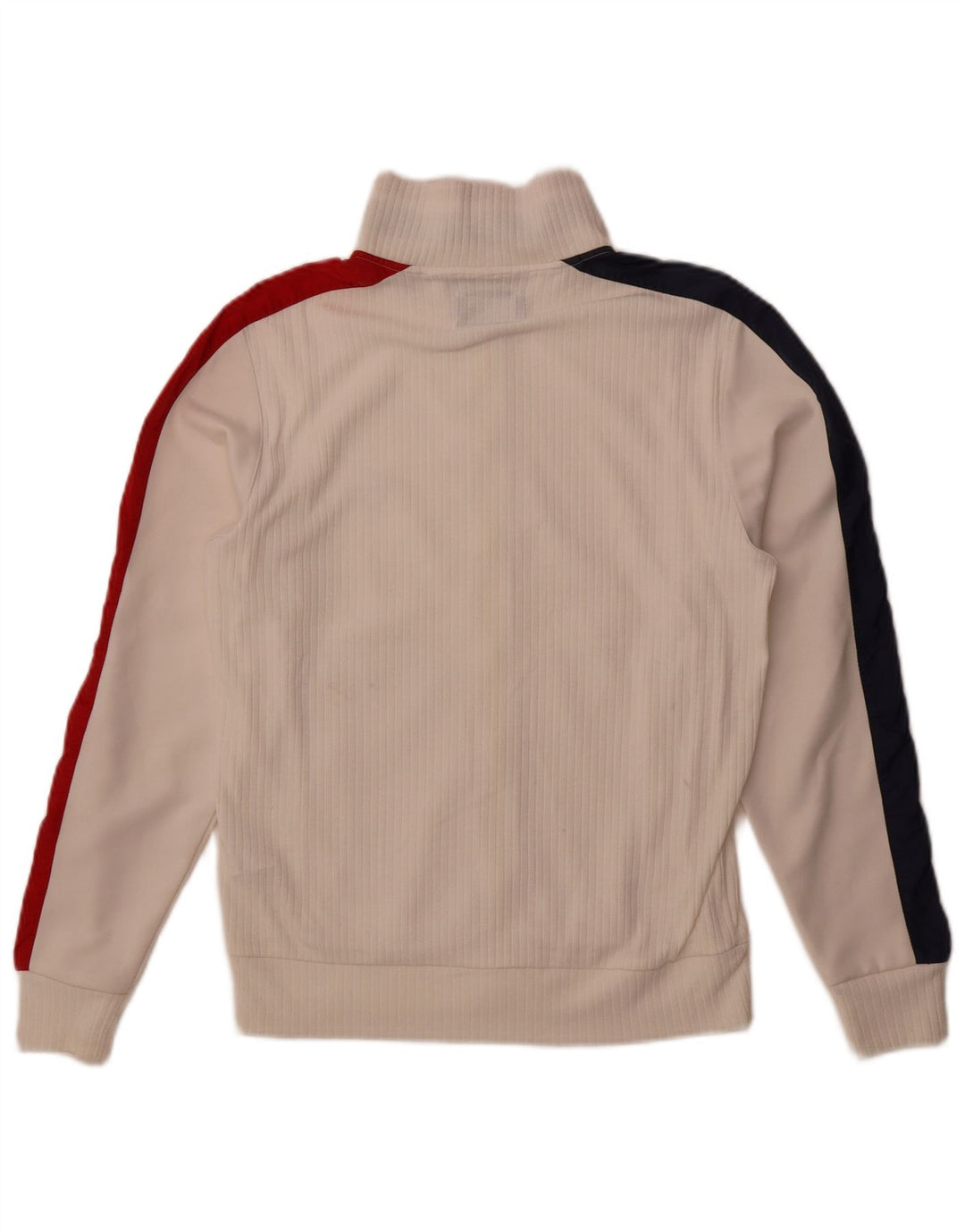 Sergio Tacchini Mens Tracksuit Top Jacket Small White Colourblock Polyester