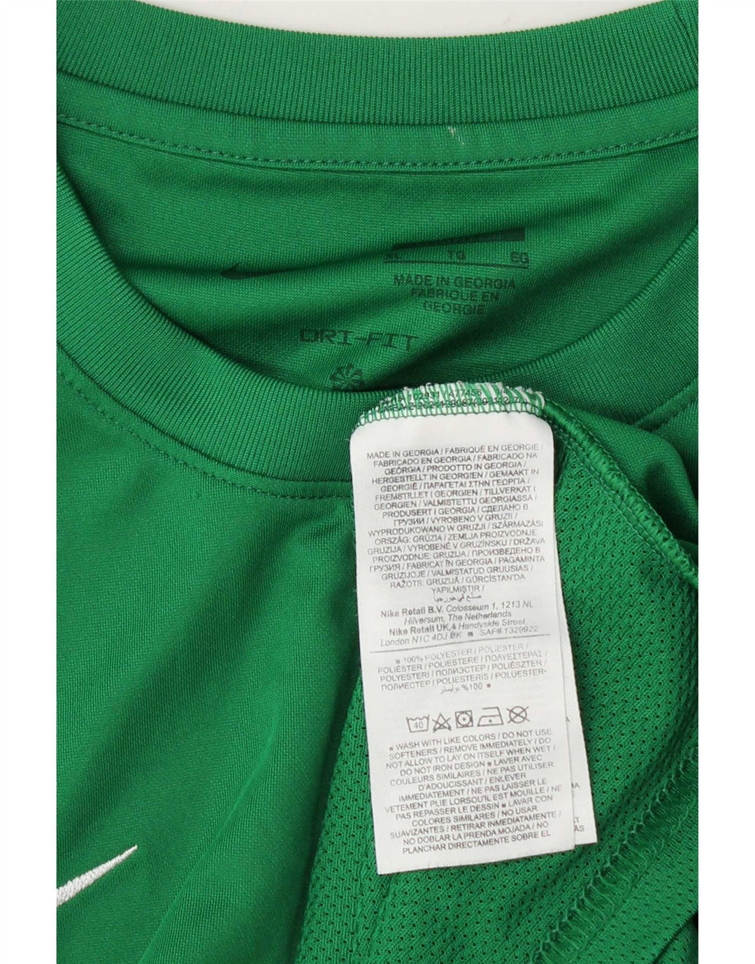 Nike Mens Dri Fit T-Shirt Top XL Green Polyester