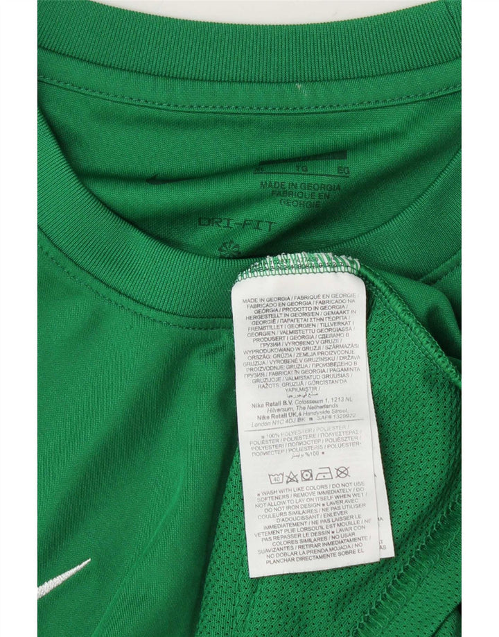 Nike Mens Dri Fit T-Shirt Top XL Green Polyester