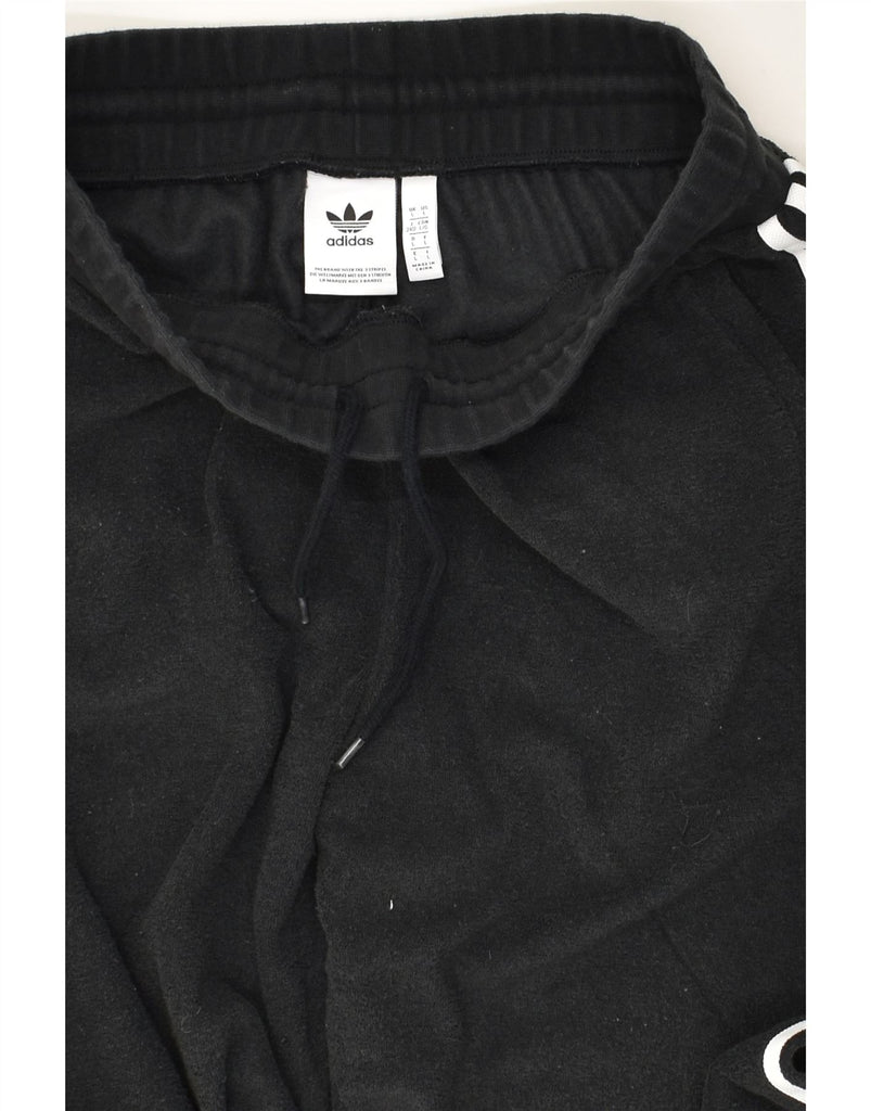 ADIDAS Mens Tracksuit Trousers Joggers Large Black | Vintage Adidas | Thrift | Second-Hand Adidas | Used Clothing | Messina Hembry 