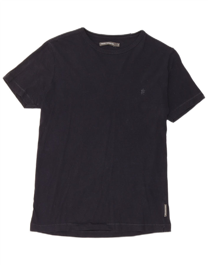 French Connection Mens T-Shirt Top Small Black Cotton