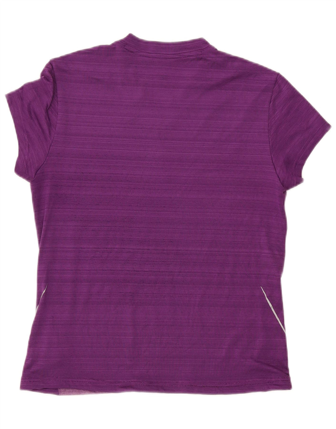 ADIDAS Womens Climalite T-Shirt Top UK 14 Large Purple Colourblock