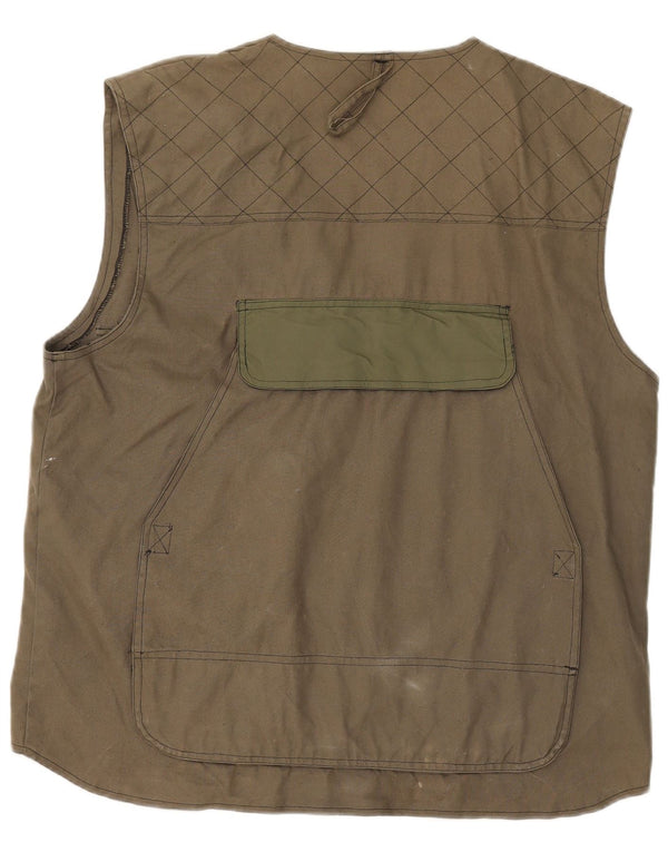 Browning Mens Utility Gilet UK 44 XL Khaki Cotton