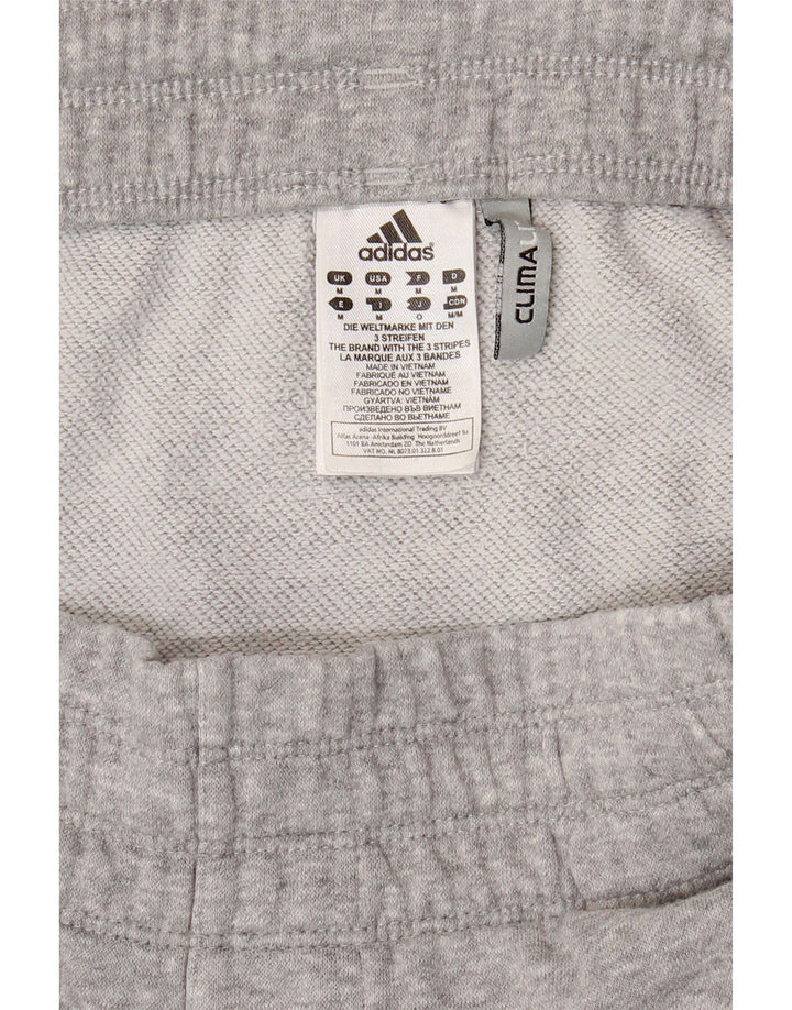 Adidas Mens Climalite Tracksuit Trousers Medium  Grey Cotton