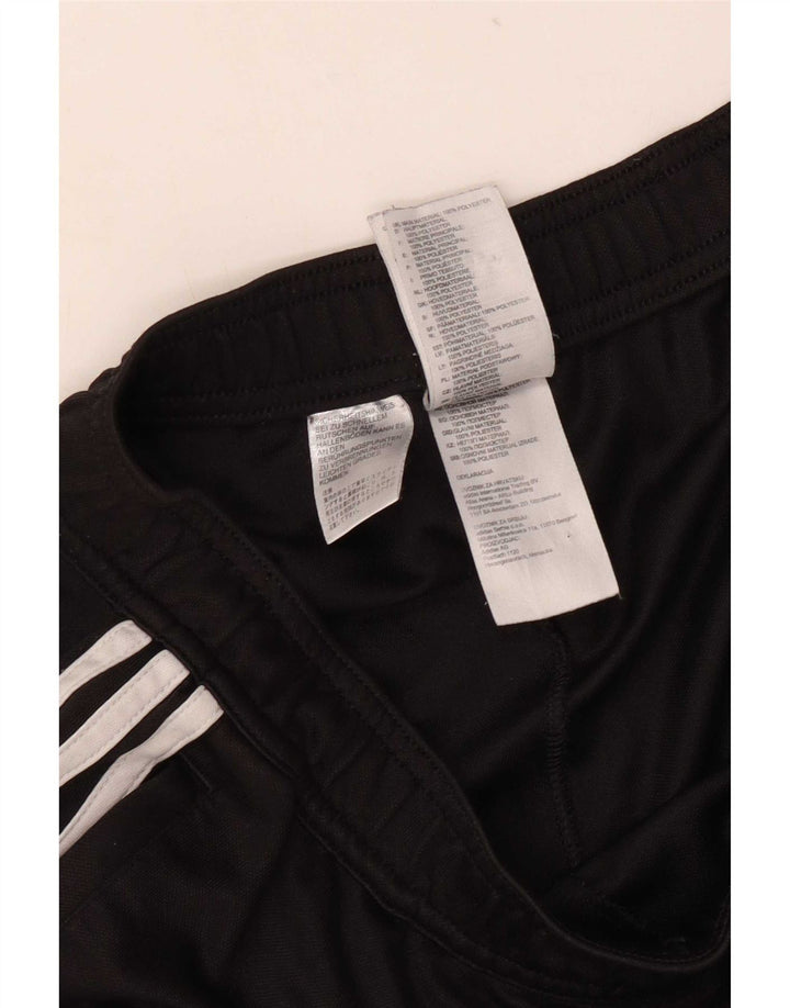 Adidas Mens Tracksuit Trousers Medium Black Polyester