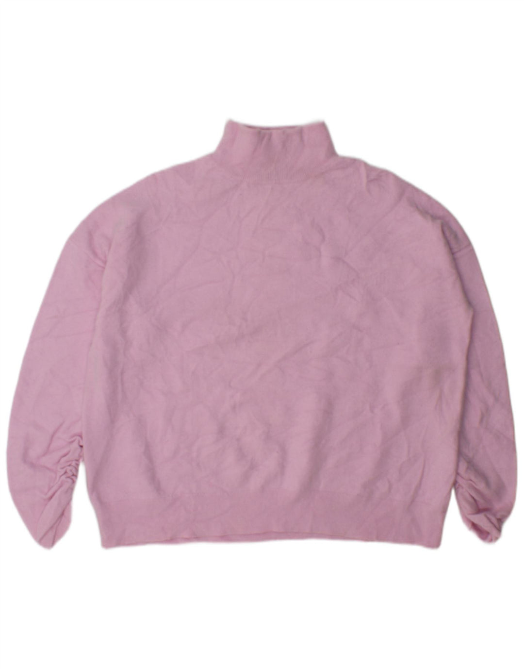 MINT VELVET Womens Oversized Turtle Neck Jumper Sweater UK 10 Small Pink